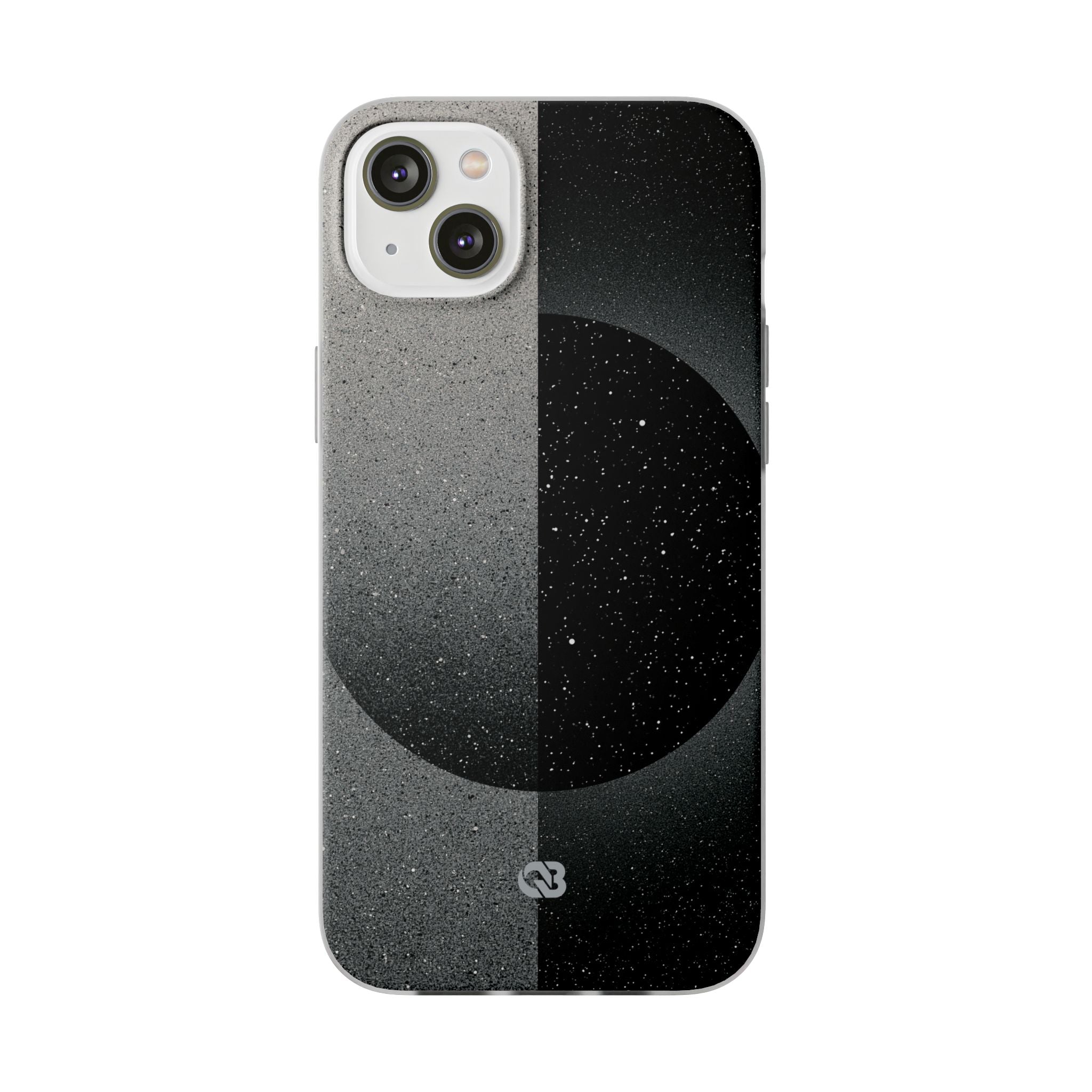 Black Lite Phone Case for iPhone - Lunar Static Orbit