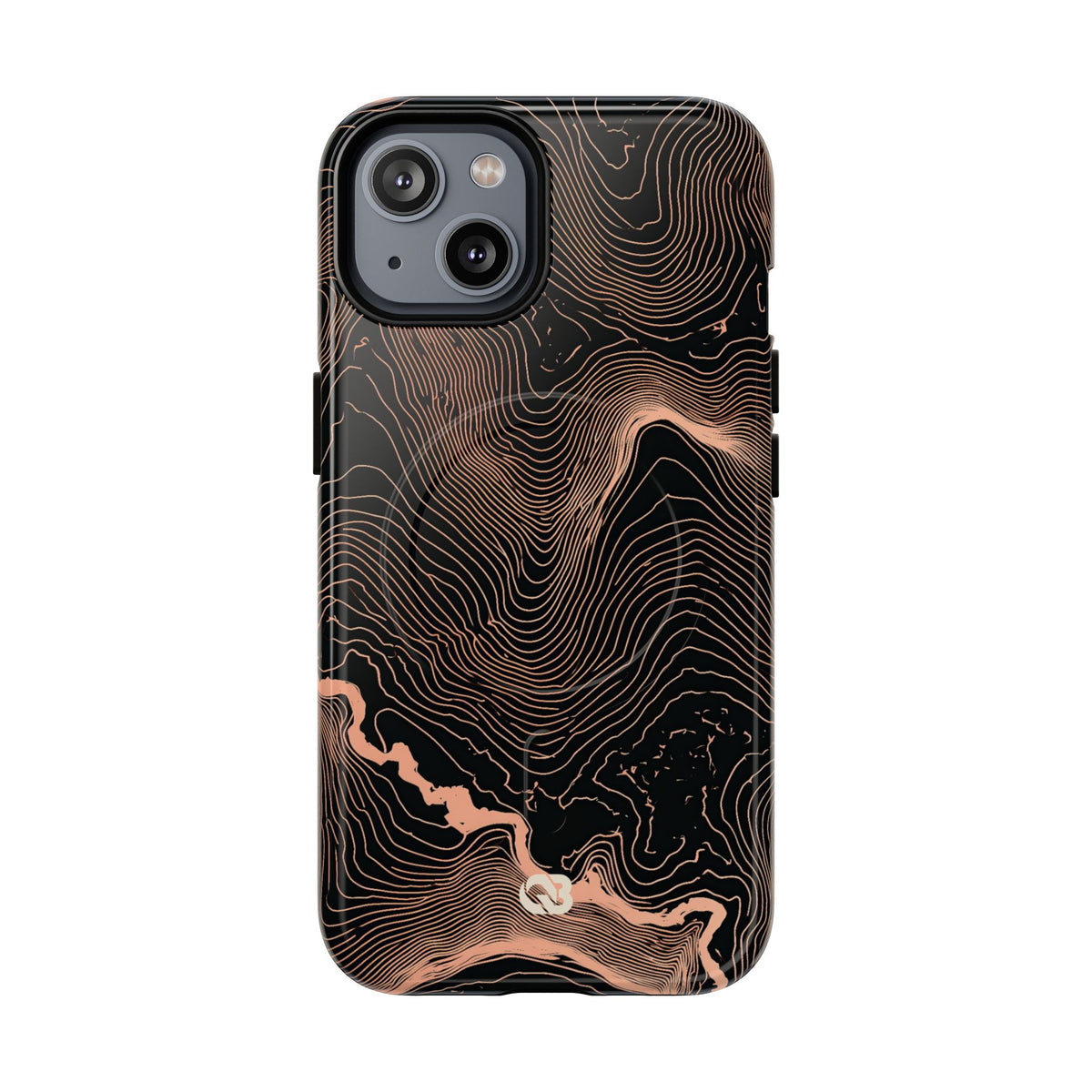 Mesa Elevation Contour · Tough 2.0 Magnetic Phone Case for iPhone · Black