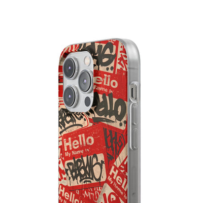 Slap Tag Collage · Lite Phone Case for iPhone ·  Red