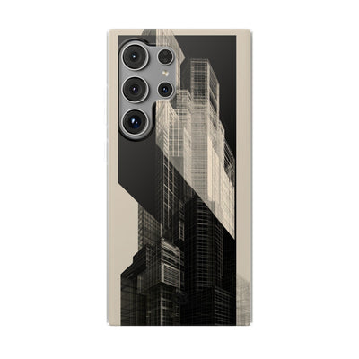 Beige Lite Phone Case for Samsung - Monolith Urban Grid