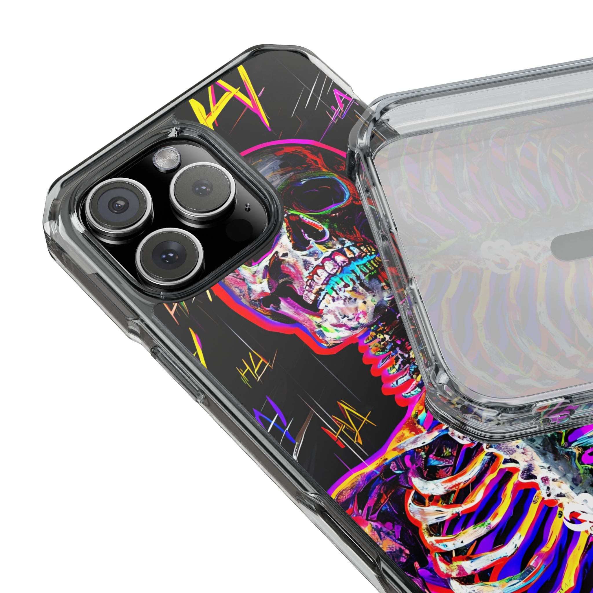 Neon Glitch Skeleton · Impact Custodia per iPhone · Magsafe