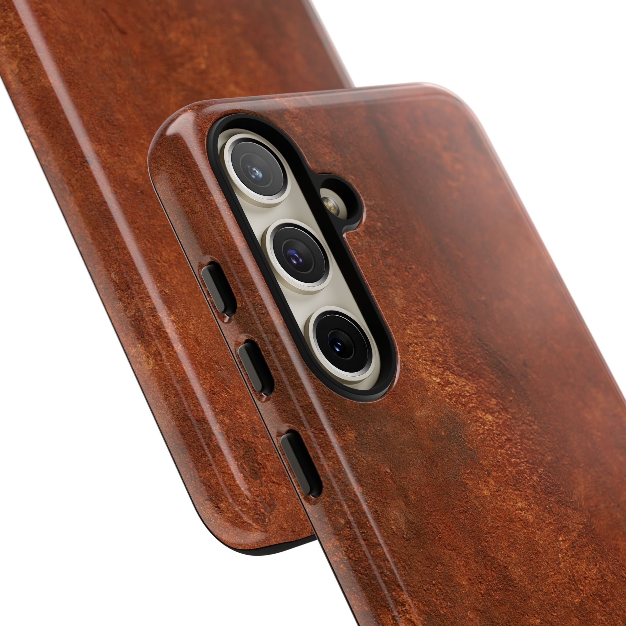 Orange Tough Phone Case for Samsung - Oxidized Iron Crust