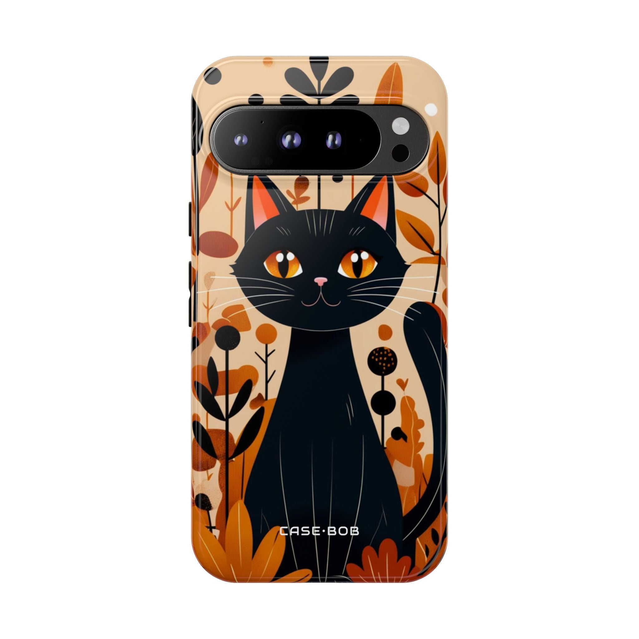 Black Cat Glow Google Pixel 9 Pro XL Case - Tough