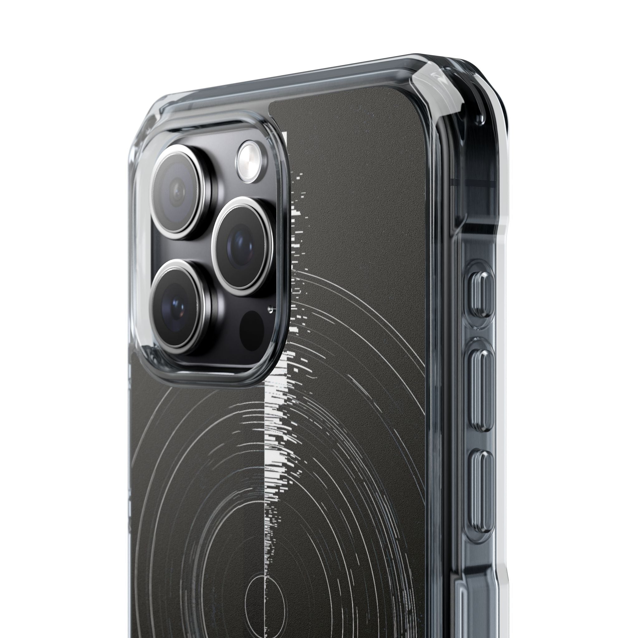 Black Impact MagSafe Phone Case for iPhone - Obsidian Orbital Signal
