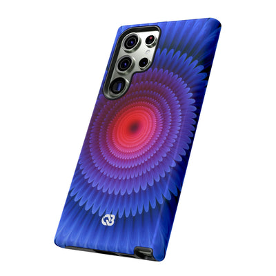 Radial Spectrum Bloom · Tough Phone Case for Samsung · Blue