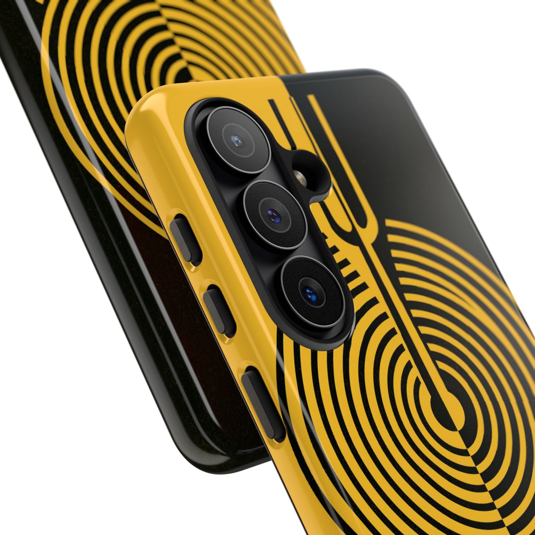 Yellow Tough Phone Case for Samsung - Voltage Sector Pulse