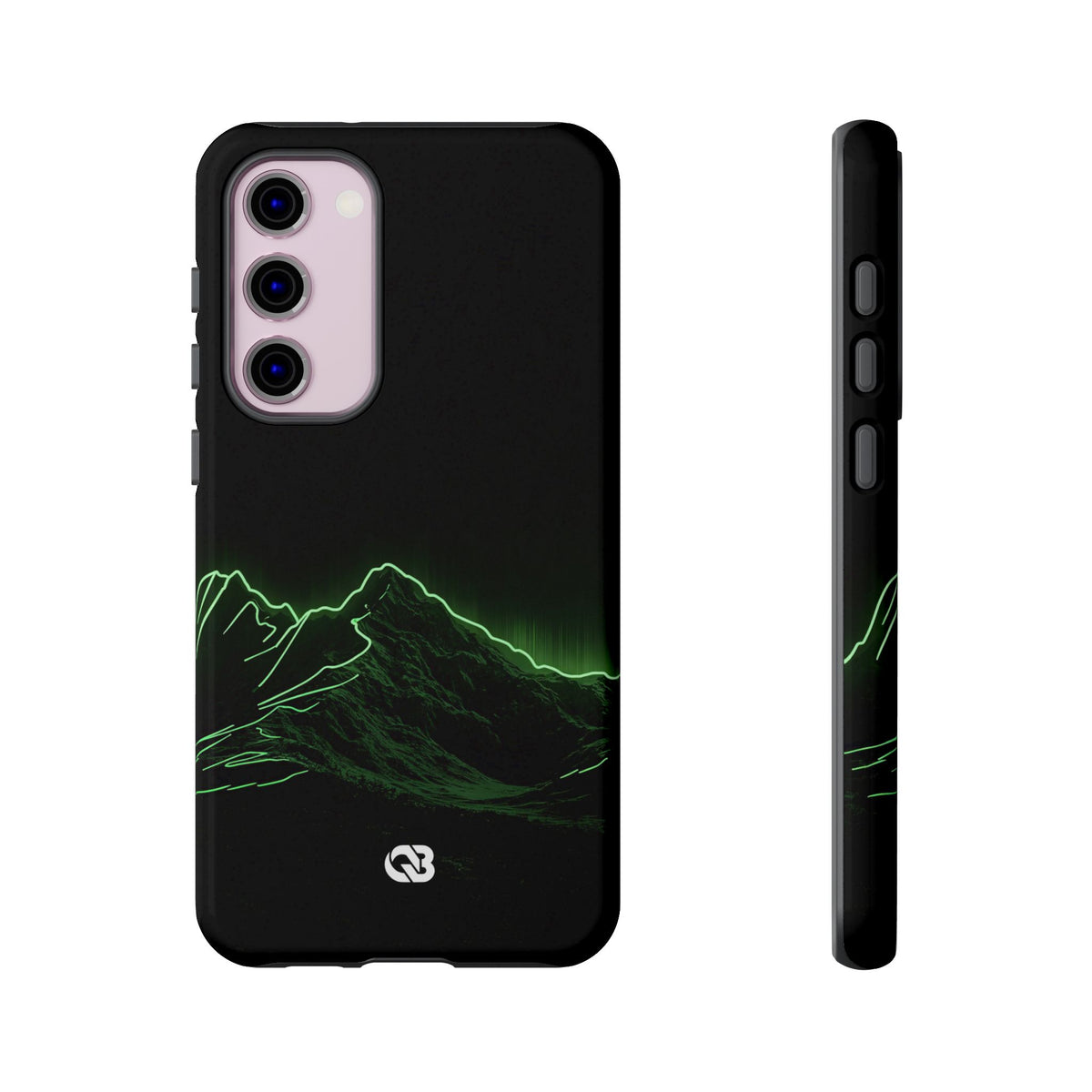 Nordic Mountain Contour · Tough Phone Case for Samsung · Black