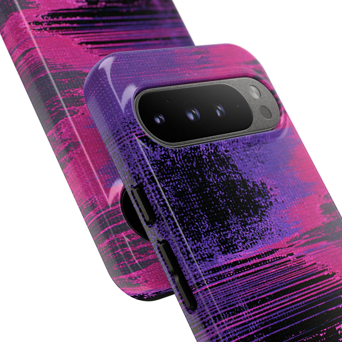 Neon Signal Shift · Tough Phone Case for Pixel ·  Purple