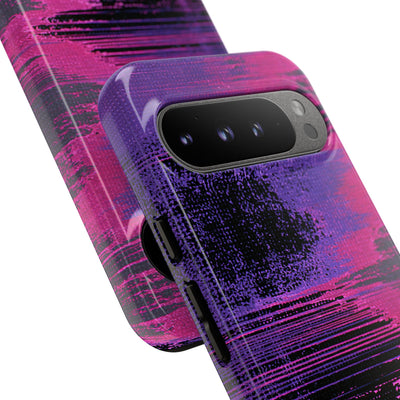 Neon Signal Shift · Tough Phone Case for Pixel ·  Purple