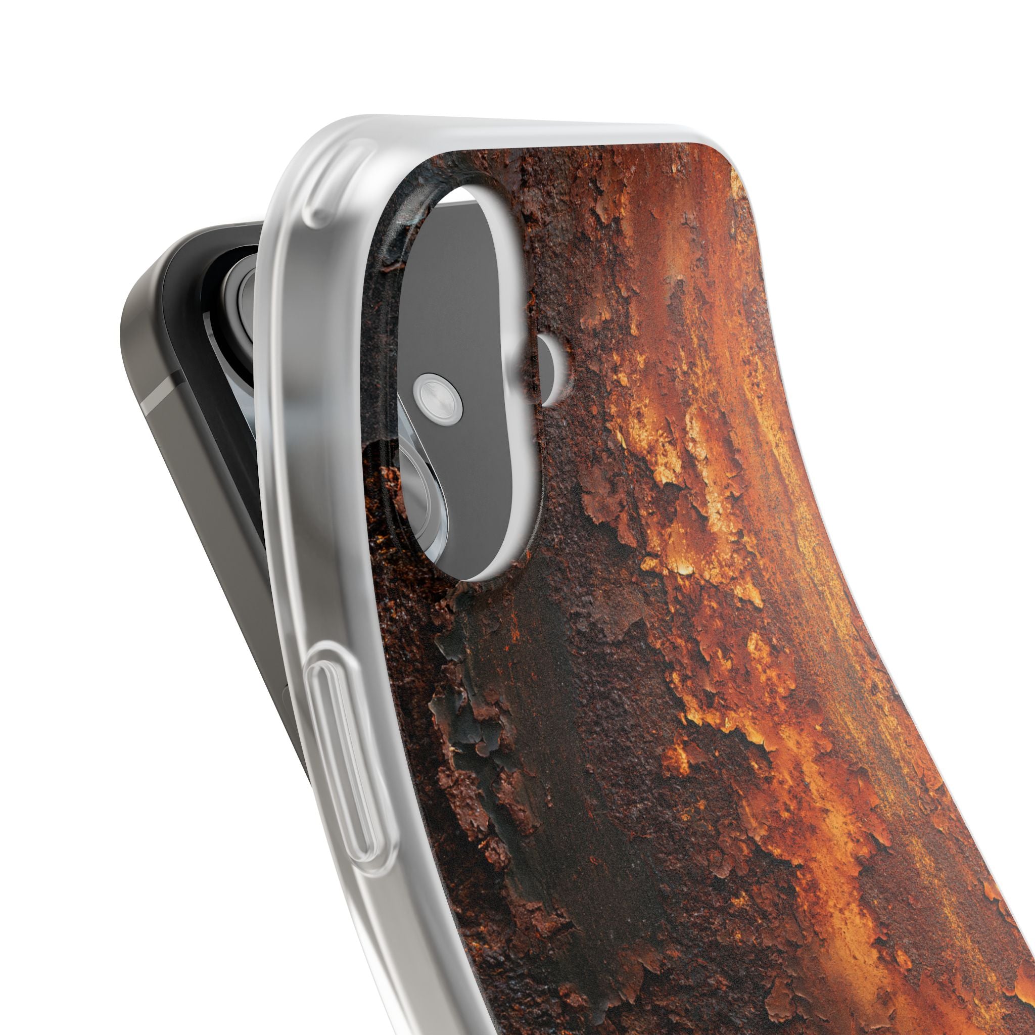 Orange Lite Phone Case for iPhone - Oxidized Iron Crust