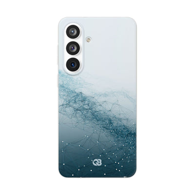 Teal Lite Phone Case for Samsung - Cyan Vector Lattice