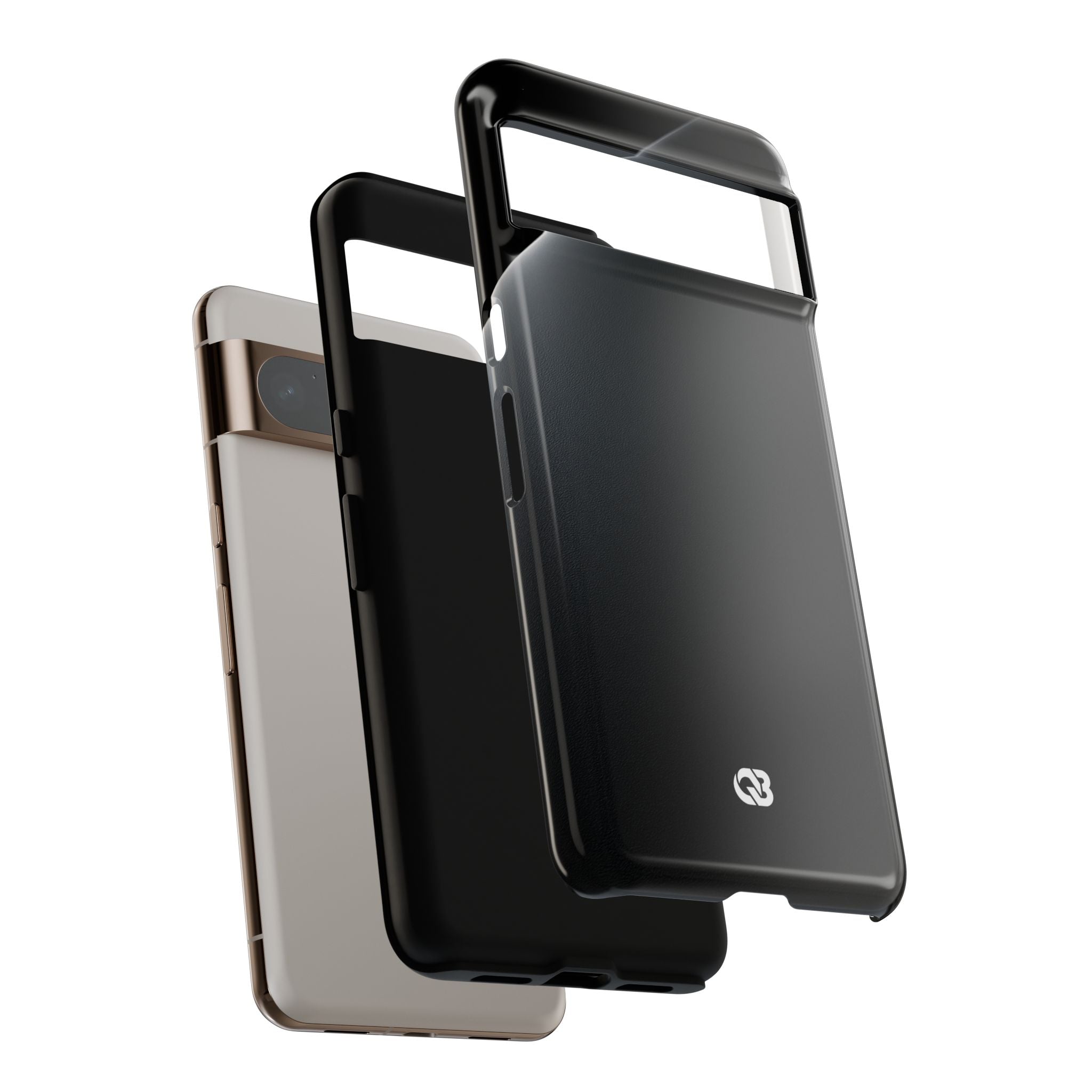 Black Tough Phone Case for Google Pixel - Obsidian Lunar Arch