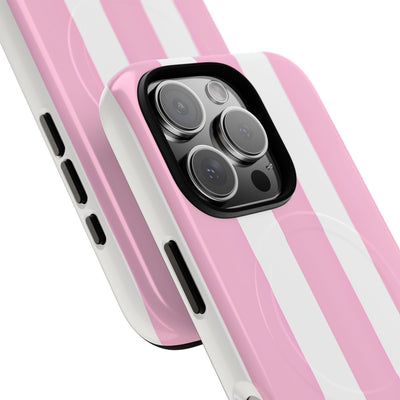 Soft Pink Stripe · Tough+ Magsafe