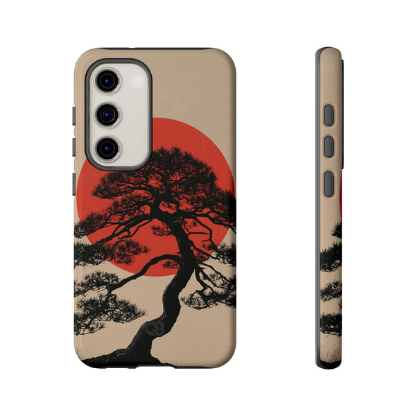 Crimson Pine Solitude · Tough Phone Case for Samsung · Beige