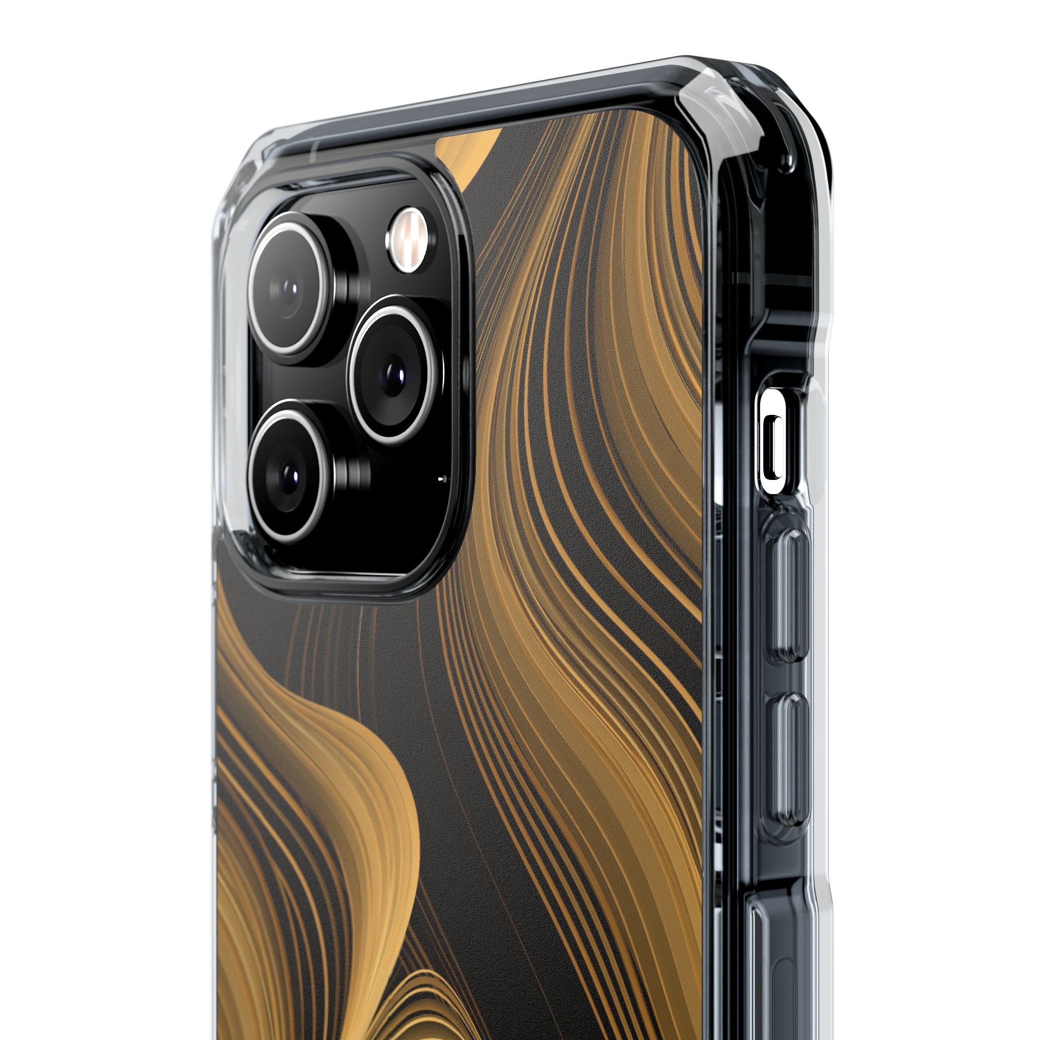 Gold Impact MagSafe Phone Case for iPhone - Molten Copper Strands