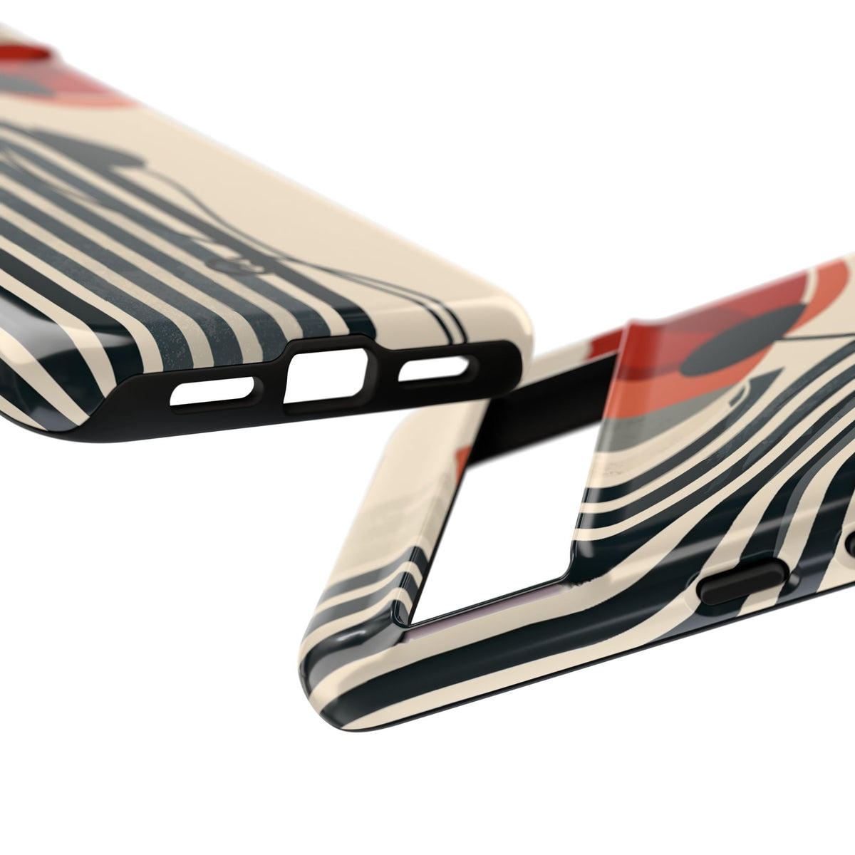 Modernist Poppy · Tough Phone Case for Pixel ·  Beige