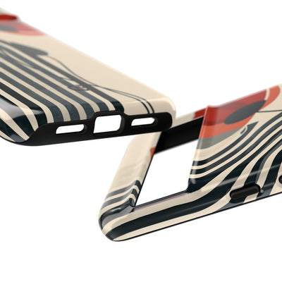 Modernist Poppy · Tough Phone Case for Pixel ·  Beige