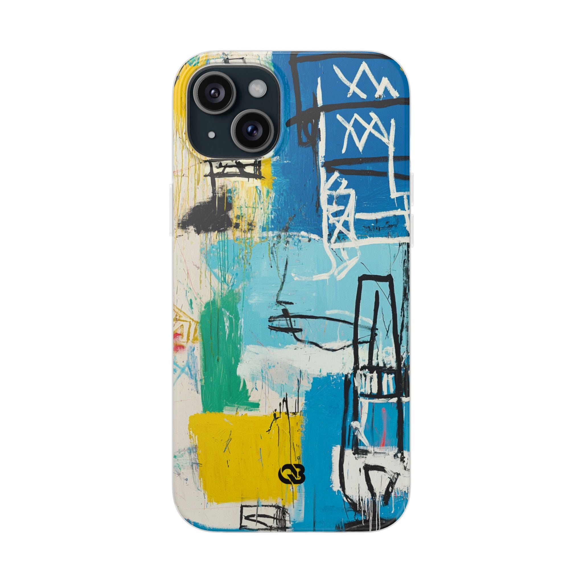 Azure Urban Scribble · Soft Phone Case for iPhone