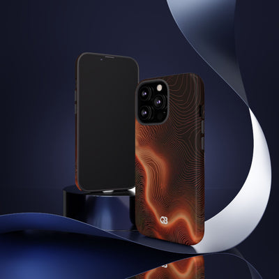 Caldera Ridge · Tough Phone Case for iPhone · Orange
