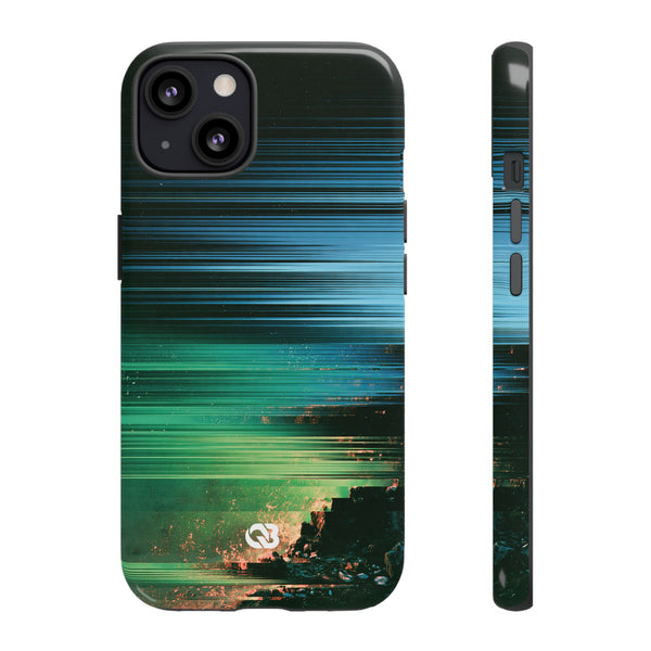 Digital Shoreline Drift · Tough Phone Case for iPhone · Teal