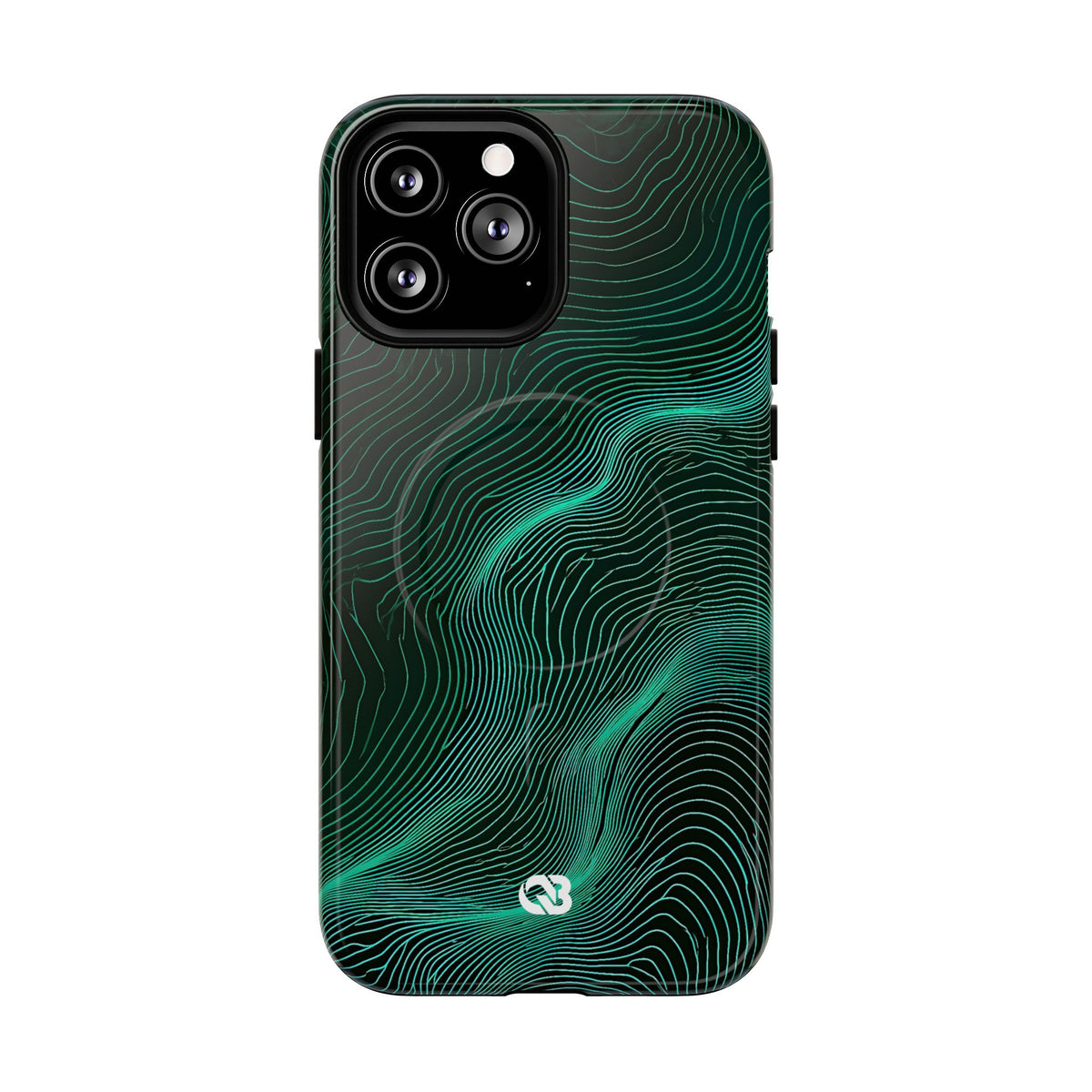 Emerald Topo Ridge · Tough 2.0 Magnetic Phone Case for iPhone · Green