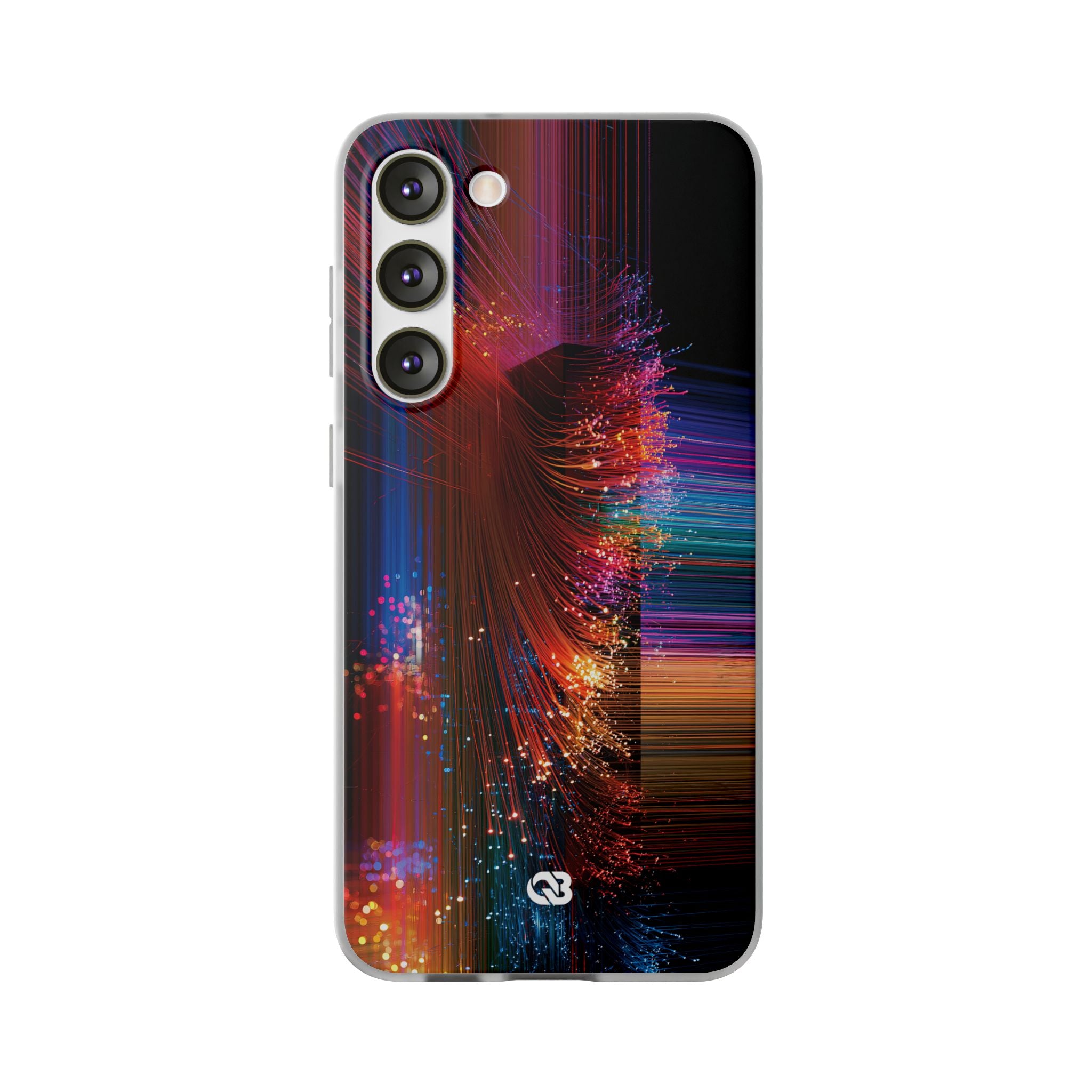 Black Lite Phone Case for Samsung - Cyber Optic Streak
