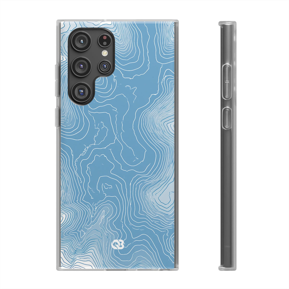 Glacial Basin Topo · Lite Phone Case for Samsung · Blue