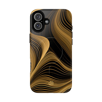 Gold Tough 2.0 Magsafe Phone Case for iPhone - Molten Copper Strands