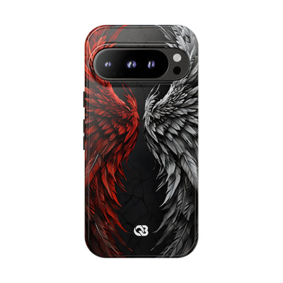 Split Crimson Wing · Tough Phone Case for Google Pixel