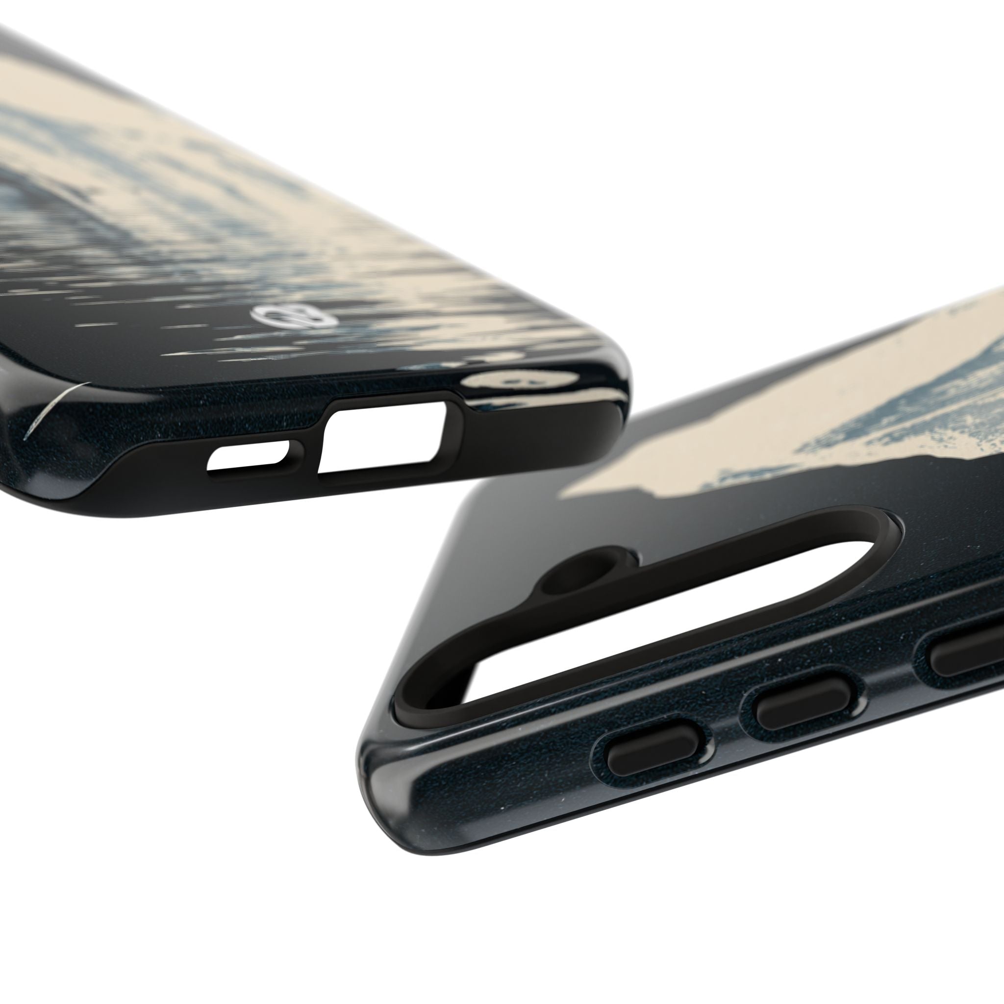 Blue Tough Phone Case for Samsung - Frozen Navy Monolith