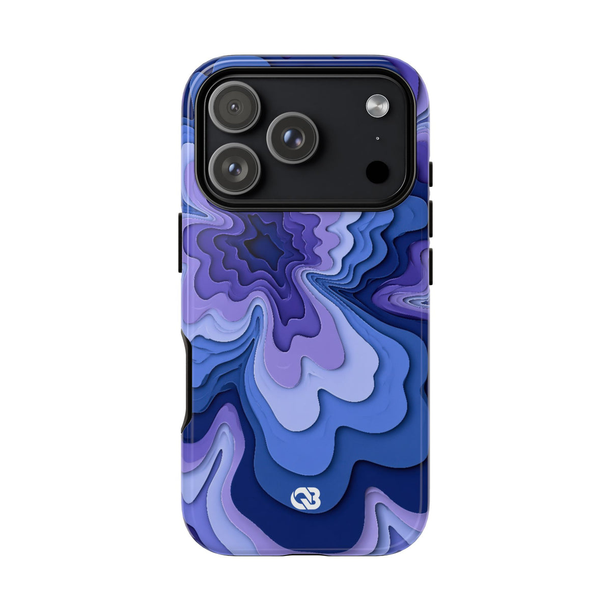 Periwinkle Strata Bloom · Tough Phone Case for iPhone · Purple