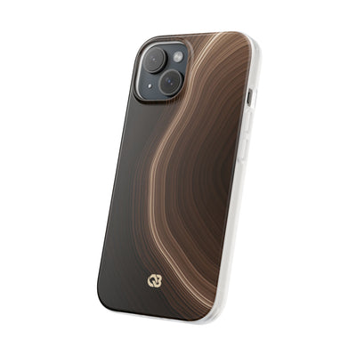 Brown Lite Phone Case for iPhone - Bronzed Canyon Relief