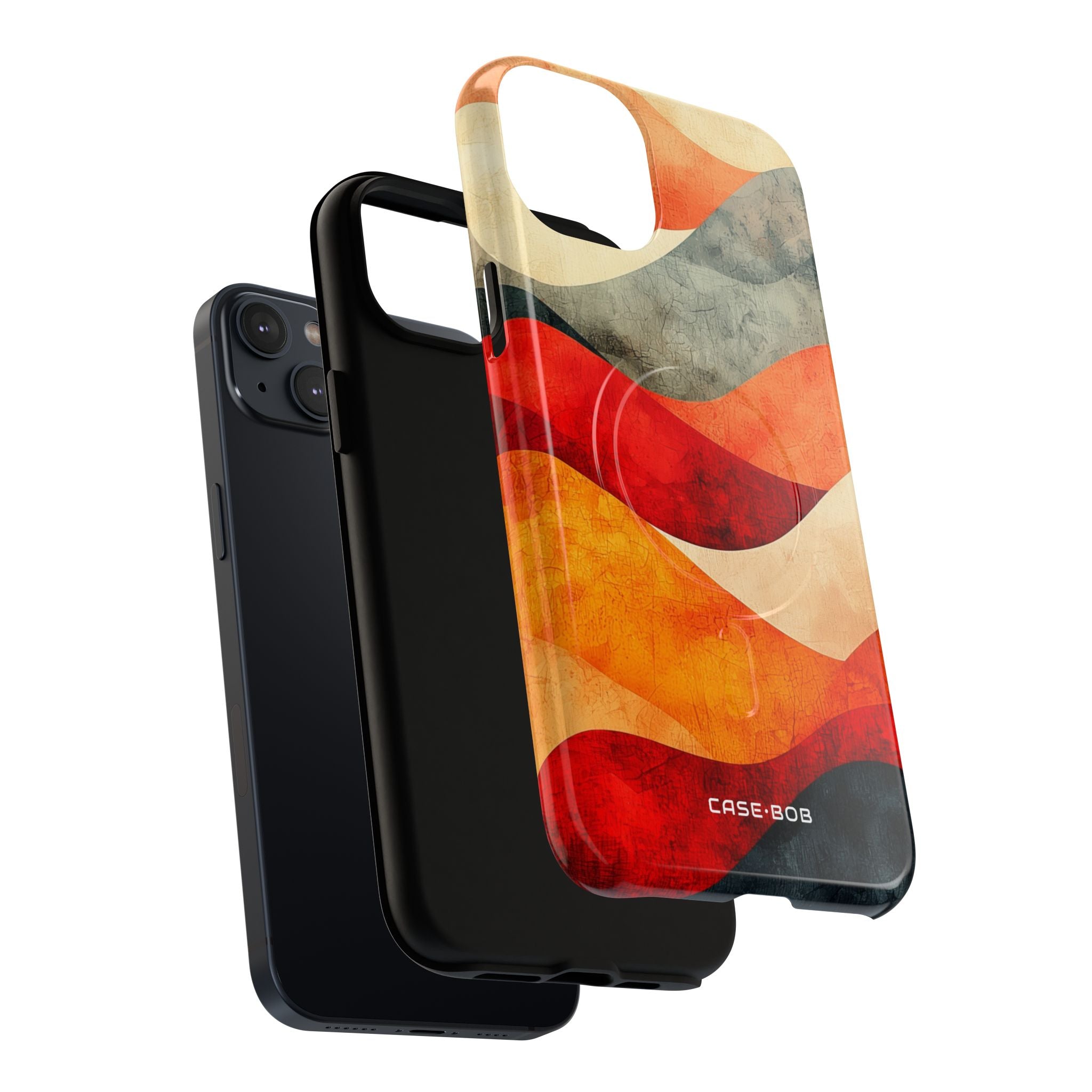 Cracked Wave Sunset iPhone 14 Plus Case - Tough+