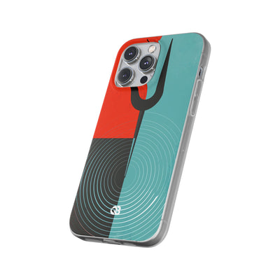 Teal Lite Phone Case for iPhone - Sonic Static Split