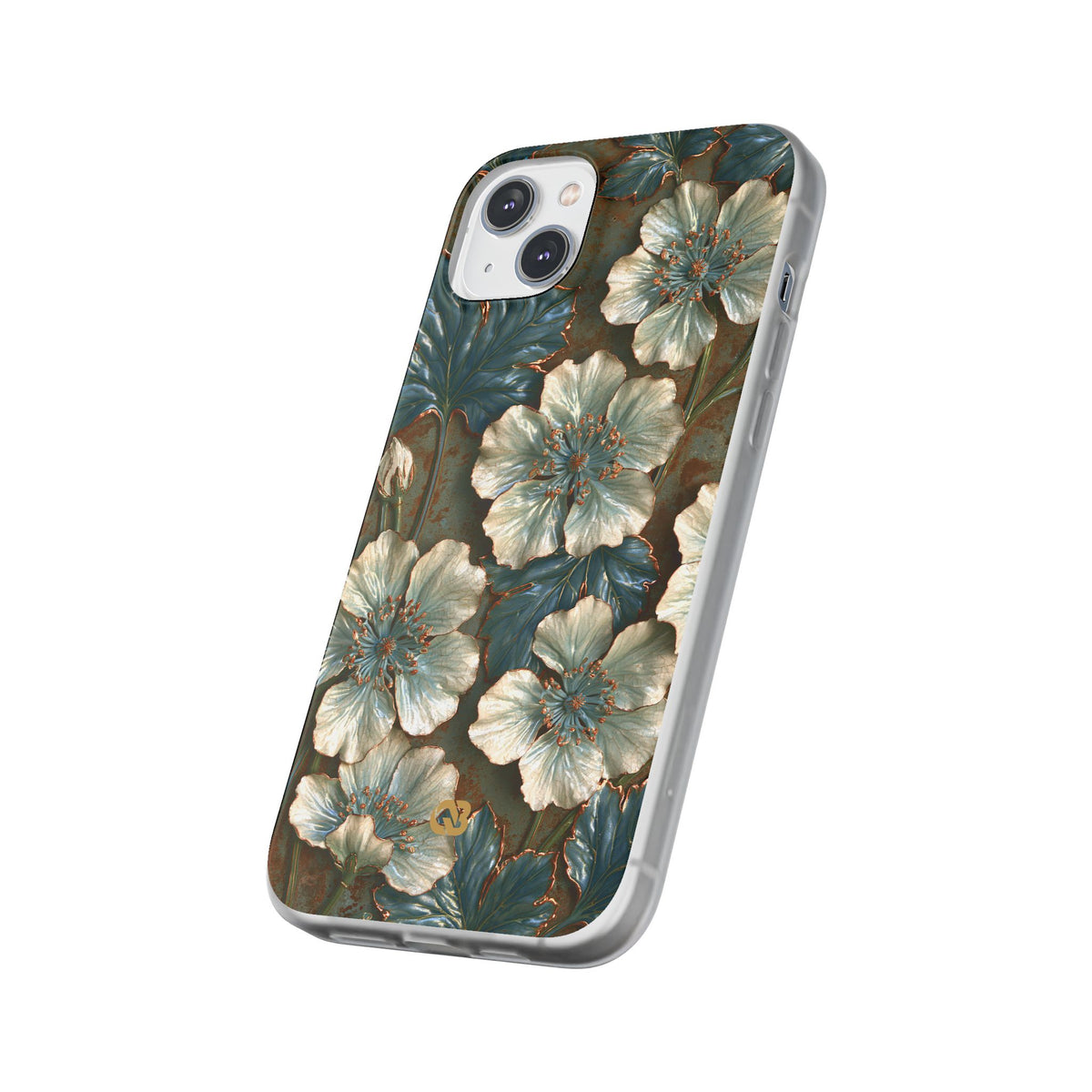 Gilded Blossom Reverie · Lite Phone Case for iPhone ·  Teal