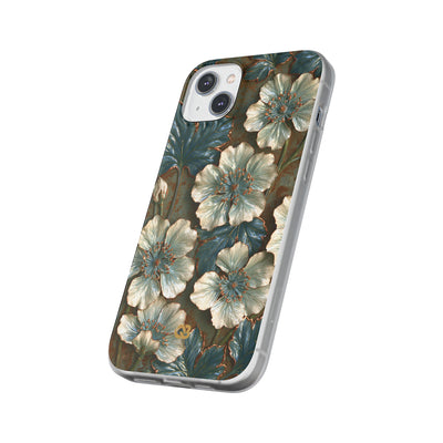 Gilded Blossom Reverie · Lite Phone Case for iPhone ·  Teal
