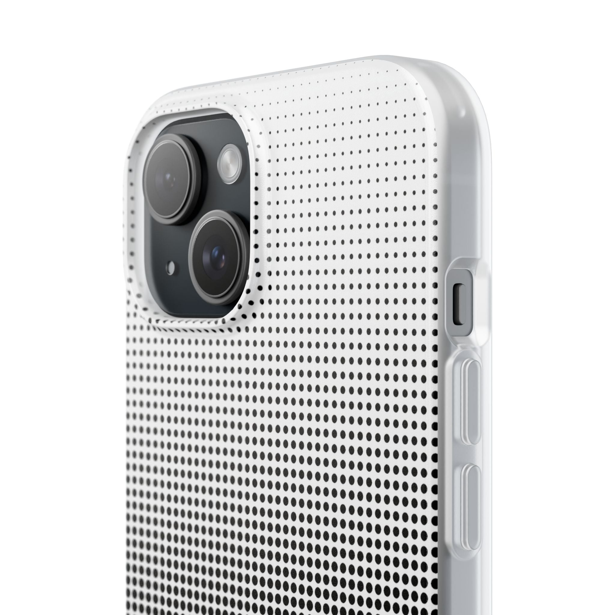 Black Lite Phone Case for iPhone - Obsidian Halftone Flux