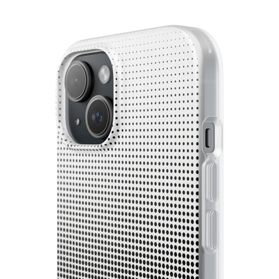 Black Lite Phone Case for iPhone - Obsidian Halftone Flux