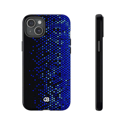 Cobalt Hex Dispersion · Tough Phone Case for iPhone · Blue