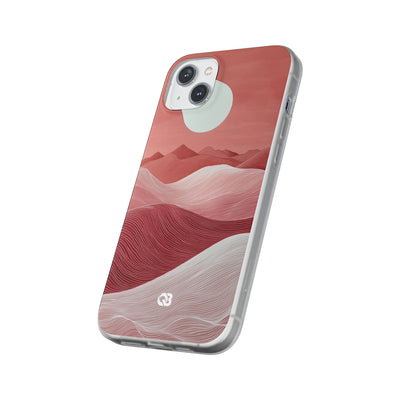Crimson Dune Horizon · Soft Phone Case for iPhone