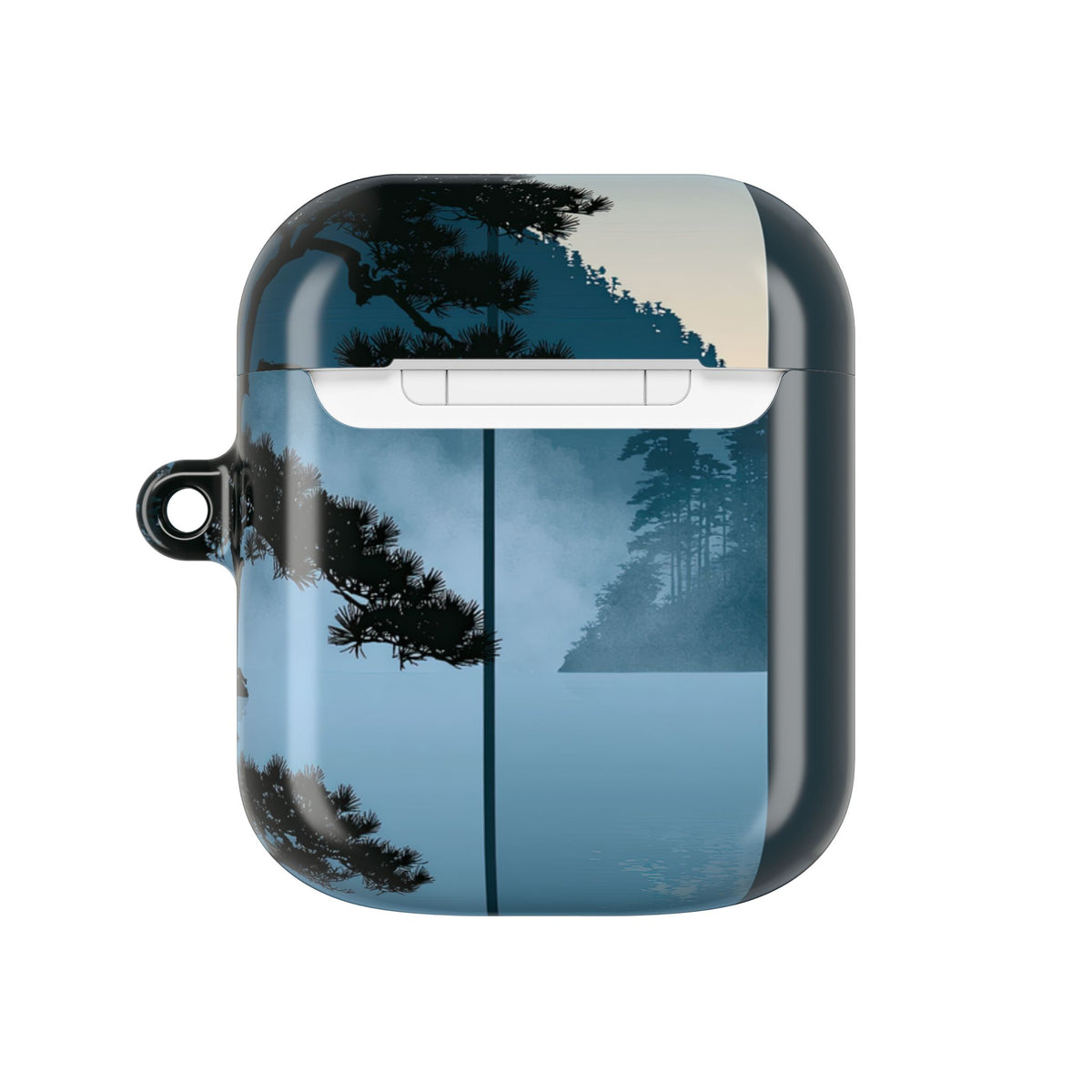 Misty Pine Horizon · Hard Case for AirPods & AirPods Pro · Teal