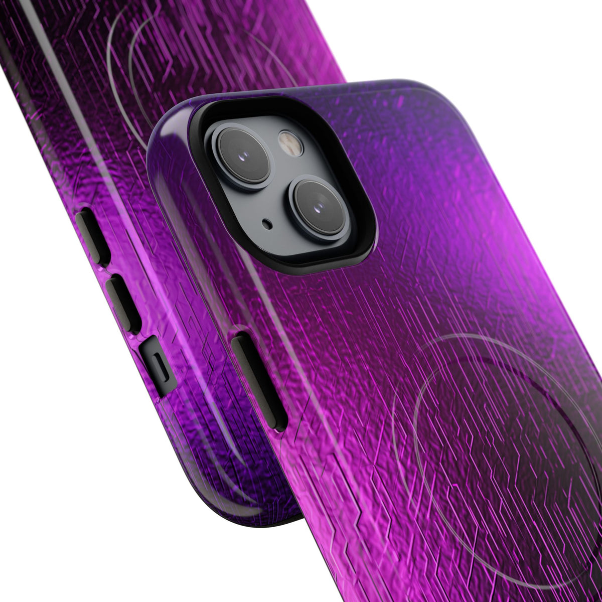 Violet Cyber Circuit · Tough 2.0 Magnetic Phone Case for iPhone · Purple