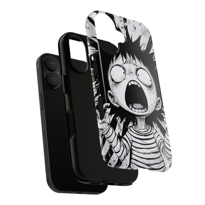 Screaming Stripes iPhone 16 Case - Tough+