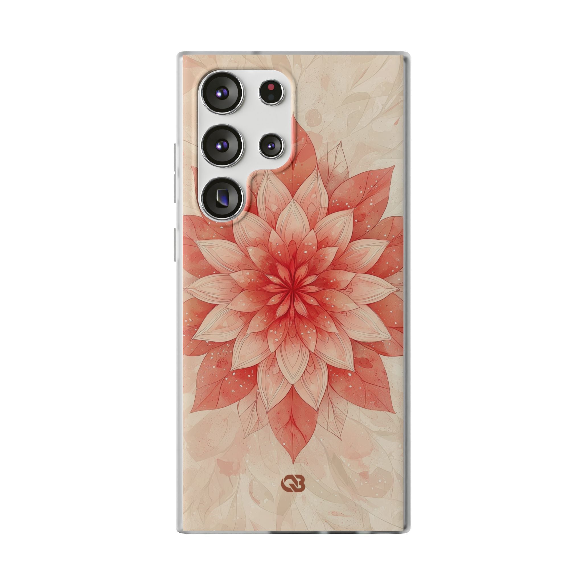 Coral Layered Bloom · Soft Phone Case for Samsung