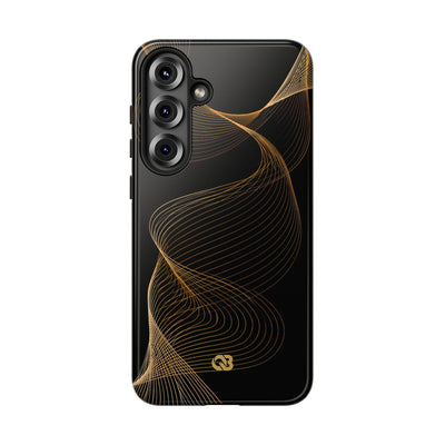 Gold Tough Phone Case for Samsung - Burnished Bronze Helix