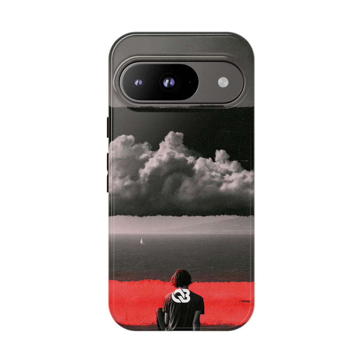 Crimson Horizon · Tough Phone Case for Pixel ·  Black