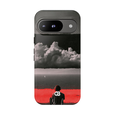 Crimson Horizon · Tough Phone Case for Pixel ·  Black