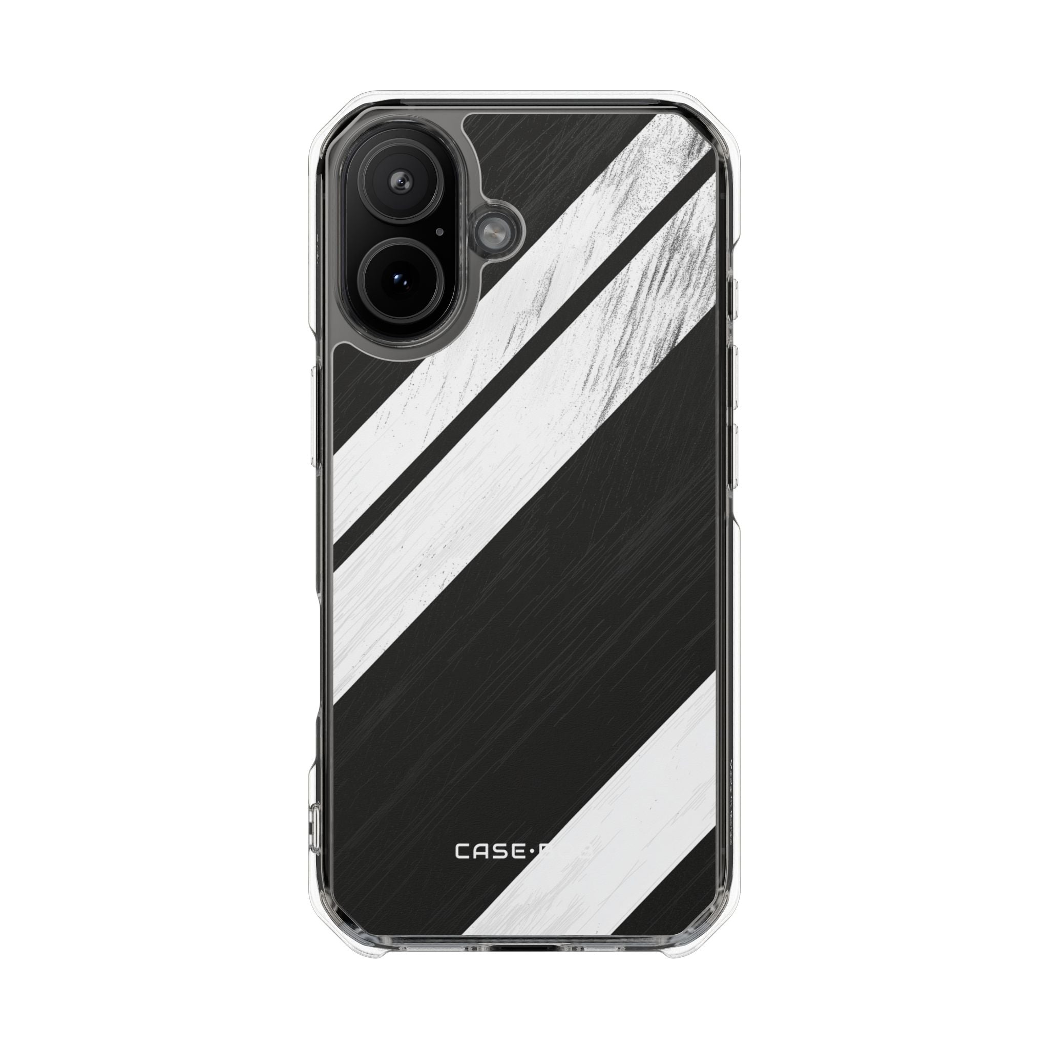 Diagonal Stripes Distress iPhone 17 Cover - Impact