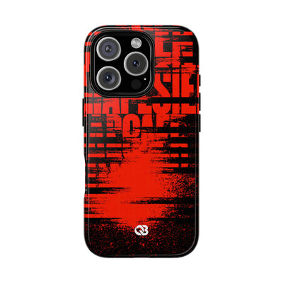Crimson Redaction · Tough Phone Case for iPhone · Black