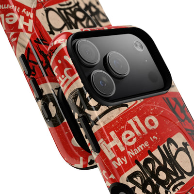 Slap Tag Collage · Tough 2.0 Magnetic Phone Case for iPhone · Red